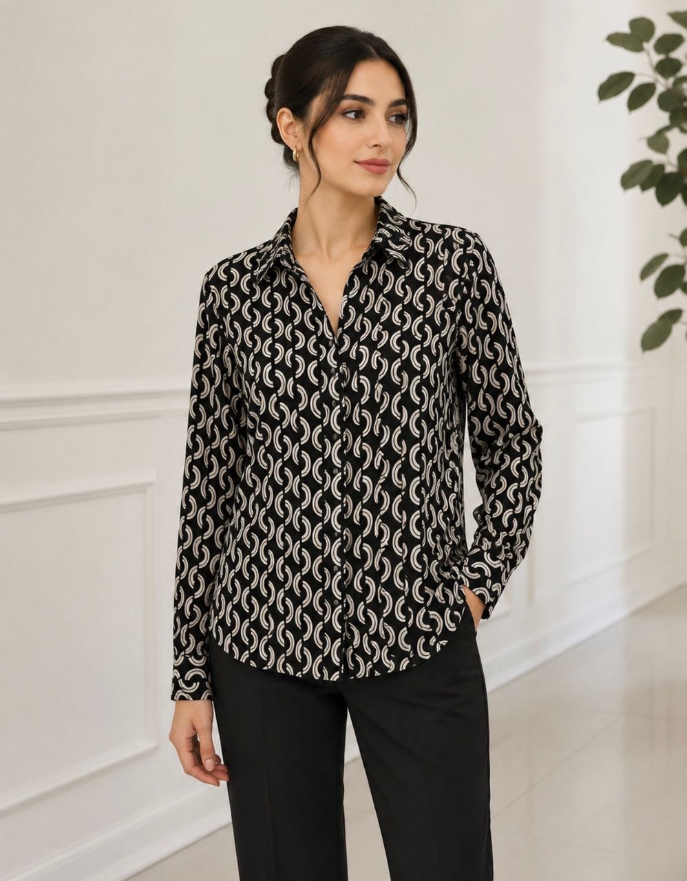 شومیز طرح دار